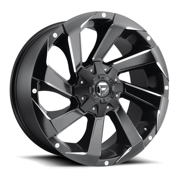 Fuel 1PC D592 RAZOR MATTE BLACK MILLED Wheels for 2021-2023 FORD F-150 [] - 17X9 1 MM - 17"  - (2023 2022 2021)