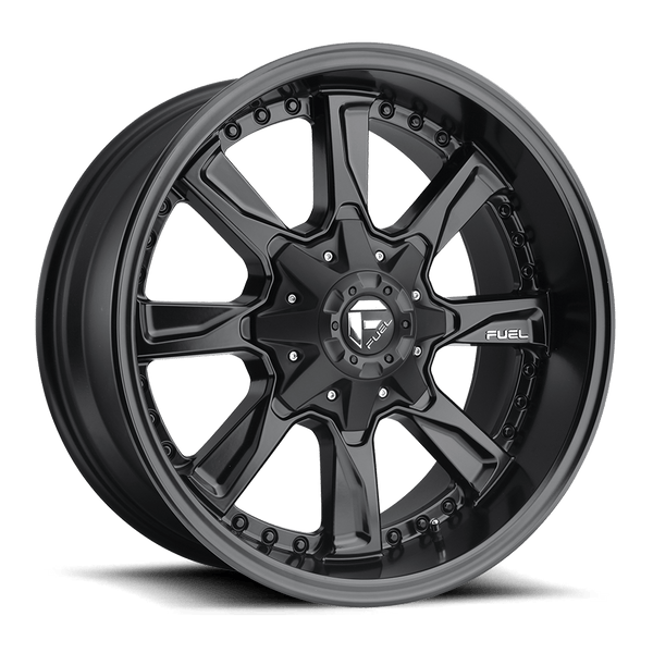 Fuel 1PC D604 HYDRO MATTE BLACK Wheels for 2021-2023 FORD F-150 [] - 20X9 20 MM - 20"  - (2023 2022 2021)