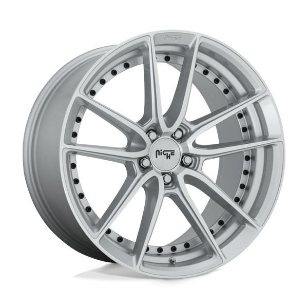 Niche 1PC M221 DFS GLOSS SILVER MACHINED Wheels for 2013-2018 ACURA MDX [] - 18X8 40 mm - 18"  - (2018 2017 2016 2015 2014 2013)