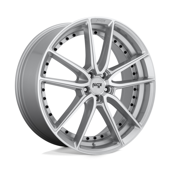 Niche 1PC M221 DFS GLOSS SILVER MACHINED Wheels for 2013-2018 ACURA MDX [] - 22X9 38 mm - 22"  - (2018 2017 2016 2015 2014 2013)