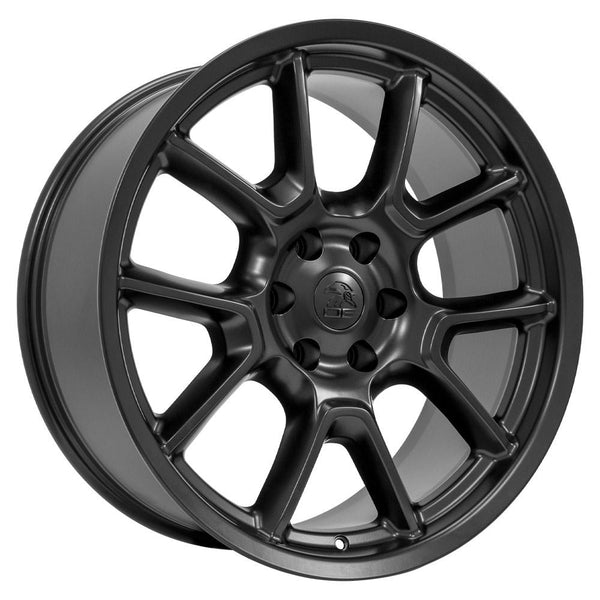 OE Wheels DG21 Satin Black Wheels for 2021-2022 GMC YUKON [] - 22x9.5 9 mm - 22"  - (2022 2021)