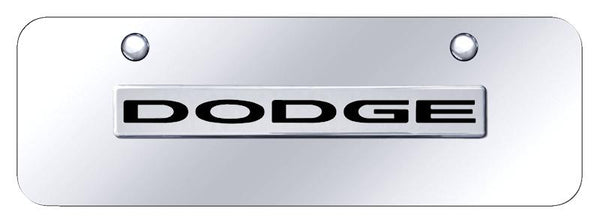 Dodge Dodge Chrome on Chrome 3D Bar Mini License Plate - DOD.N.CCM