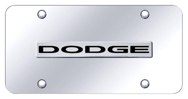 Dodge Dodge Chrome on Chrome 3D Bar License Plate - DOD.N.CC