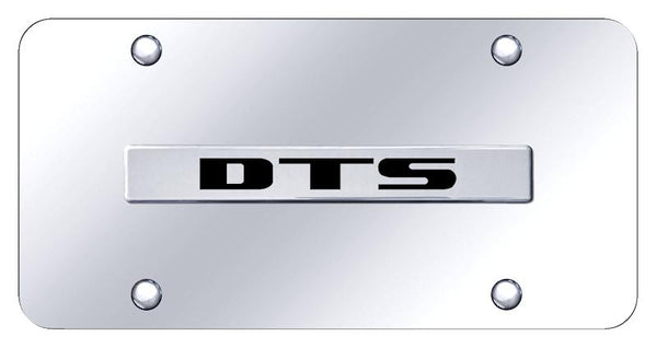 Cadillac DTS Chrome on Chrome 3D Bar License Plate - DTS.N.CC