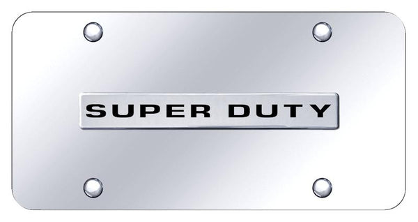 Ford Superduty Chrome on Chrome 3D Bar License Plate - DTY.N.CC