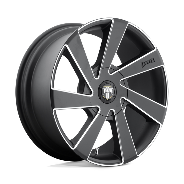 DUB 1PC S133 DIRECTA MATTE BLACK MILLED Wheels for 2017-2022 ACURA ILX [] - 20X8.5 35 mm - 20"  - (2022 2021 2020 2019 2018 2017)