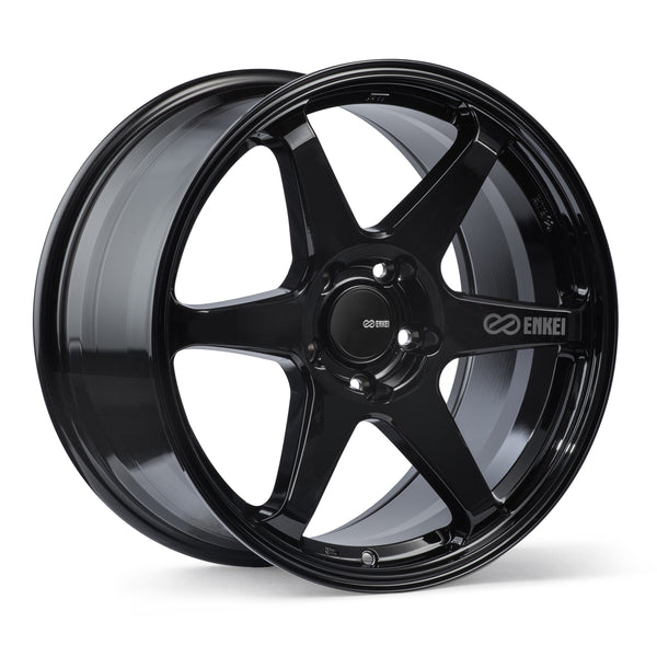 Enkei T6R Gloss Black Wheels for 2017-2022 ACURA ILX [] - 18x8 40 mm - 18"  - (2022 2021 2020 2019 2018 2017)