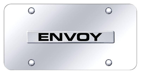 GMC Envoy Chrome on Chrome 3D Bar License Plate - ENV.N.CC