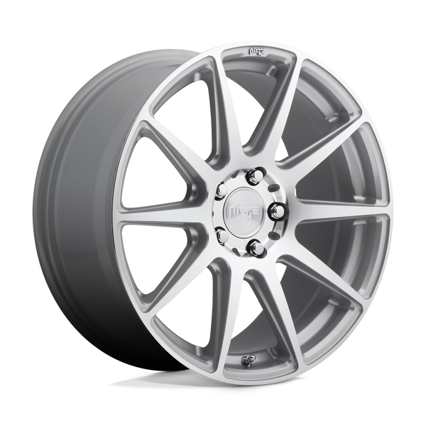 Niche 1PC M146 ESSEN GLOSS SILVER MACHINED Wheels for 2004-2008 ACURA TL TYPE-S [] - 18X8 40 mm - 18"  - (2008 2007 2006 2005 2004)