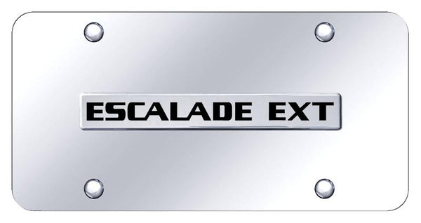 Cadillac Escalade EXT Chrome on Chrome 3D Bar License Plate - EXT.N.CC