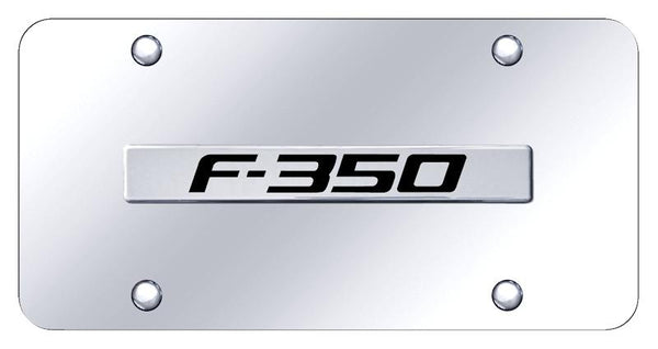 Ford F-350 Chrome on Chrome 3D Bar License Plate - F35.CC