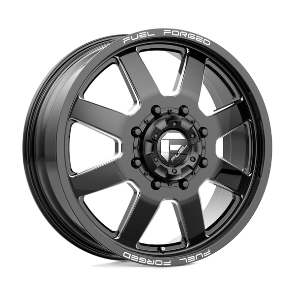 Fuel Mono DE09 FF09D MATTE BLACK MILLED Wheels for 2011-2023 CHEVROLET SILVERADO 2500HD 3500HD [] - 20X10 -24 mm - 20"  - (2023 2022 2021 2020 2019 2018 2017 2016 2015 2014 2013 2012 2011)