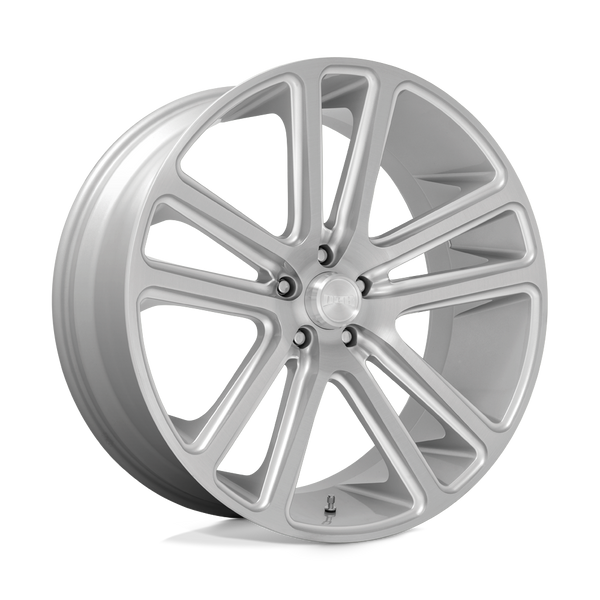 DUB 1PC S257 FLEX GLOSS SILVER BRUSHED FACE Wheels for 2020-2022 JEEP GLADIATOR [LIFTED ONLY] - 24X10 10 MM - 24"  - (2022 2021 2020)