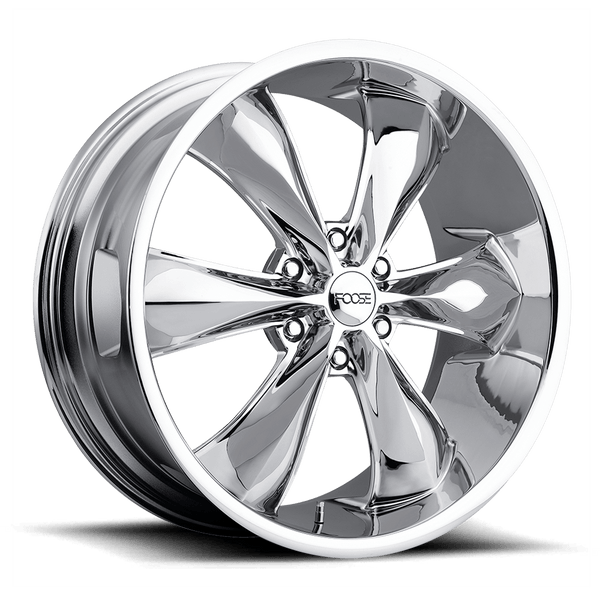 Foose 1PC F137 LEGEND SIX CHROME PLATED Wheels for 2010-2020 FORD F-150 [] - 22X9.5 35 mm - 22"  - (2020 2019 2018 2017 2016 2015 2014 2013 2012 2011 2010)