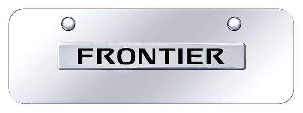 Nissan Frontier Chrome on Chrome 3D Bar Mini License Plate - FRO.N.CCM