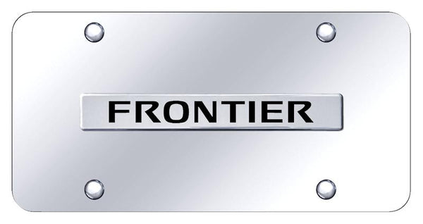 Nissan Frontier Chrome on Chrome 3D Bar License Plate - FRO.N.CC