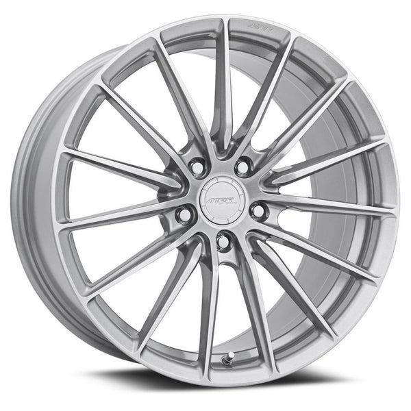 MRR Wheels FS02 for 2010-2017 Mercedes-Benz E350 Bluetec Sedan 4-Door - 19" [Gloss Silver] - [Front and Rear] - (2017 2016 2015 2014 2013 2012 2011 2010)