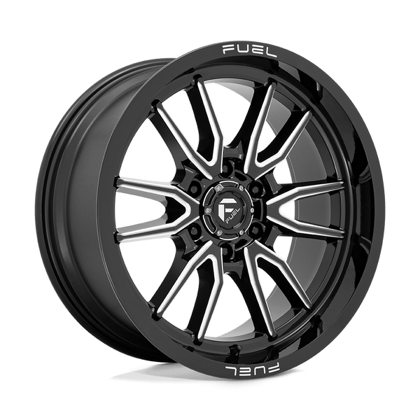 Fuel 1PC D761 CLASH GLOSS BLACK MILLED Wheels for 2022-2024 FORD EXPEDITION [] - 20X9 1 MM - 20"  - (2024 2023 2022)