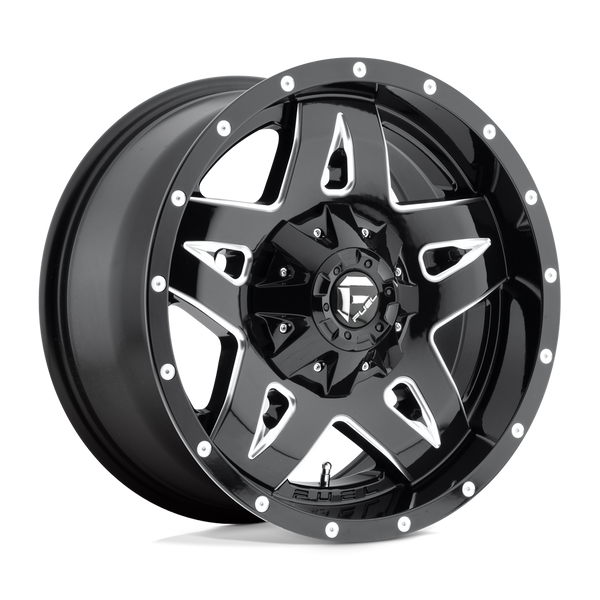 Fuel 1PC D554 FULL BLOWN GLOSS BLACK MILLED Wheels for 2021-2022 FORD BRONCO [] - 20X9 20 MM - 20"  - (2022 2021)