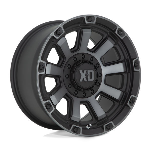 XD XD852 GAUNTLET SATIN BLACK WITH GRAY TINT Wheels for 2022-2024 FORD EXPEDITION [] - 20X9 0 MM - 20"  - (2024 2023 2022)