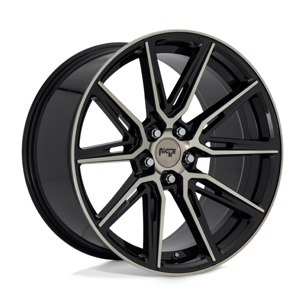 Niche 1PC M219 GEMELLO GLOSS MACHINED DOUBLE DARK TINT Wheels for 2015-2020 ACURA TLX [] - 20X9 35 MM - 20"  - (2020 2019 2018 2017 2016 2015)