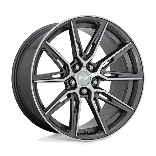 Niche 1PC M220 GEMELLO GLOSS ANTHRACITE MACHINED Wheels for 2009-2014 ACURA TL [] - 20X9 35 mm - 20"  - (2014 2013 2012 2011 2010 2009)