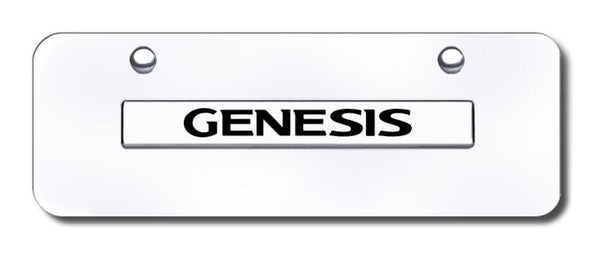 Hyundai Genesis Chrome on Chrome 3D Bar Mini License Plate - GEN.N.CCM