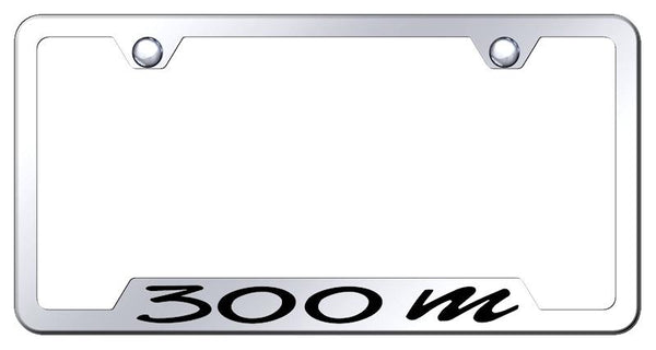 Chrysler 300m Stainless Steel Notched Laser Etched License Frame - GF.30M.EC