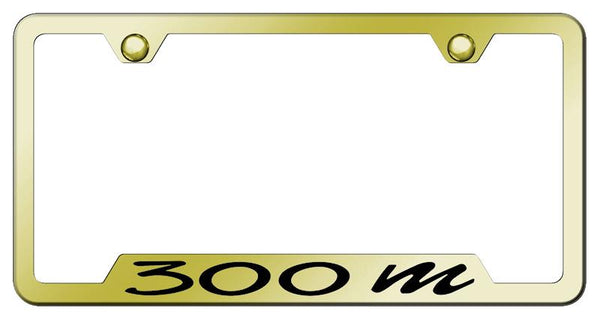 Chrysler 300m Gold Notched Laser Etched License Frame - GF.30M.EG