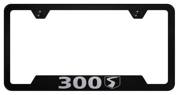 Chrysler 300S Black Notched Laser Etched License Frame - GF.30S.EB