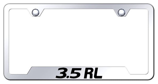Acura 3.5 RL Stainless Steel Notched Laser Etched License Frame - GF.35R.EC