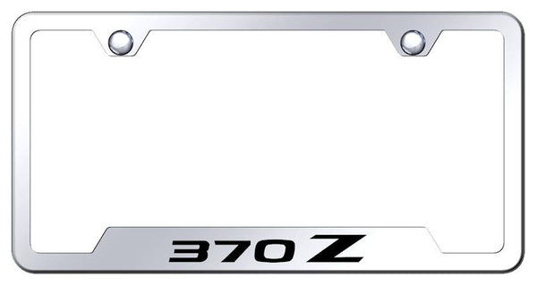 Nissan 370Z Stainless Steel Notched Laser Etched License Frame - GF.370.EC