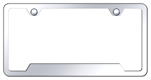 Blank Cut-Out Frame - Mirrored License Plate Frame - GF.462.C