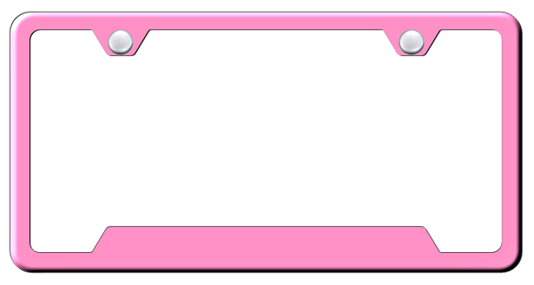 Blank Cut-Out Frame - Pink License Plate Frame - GF.462.P