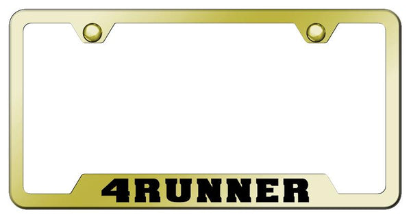 Toyota 4Runner Gold Notched Laser Etched License Frame - GF.4RU.EG