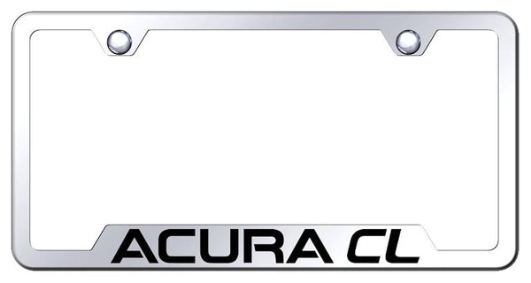 Acura Acura CL Stainless Steel Notched Laser Etched License Frame - GF.ACL.EC