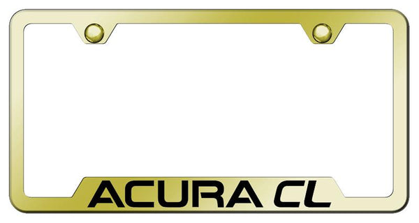 Acura Acura CL Gold Notched Laser Etched License Frame - GF.ACL.EG