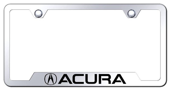 Acura Acura Stainless Steel Notched Laser Etched License Frame - GF.ACU.EC