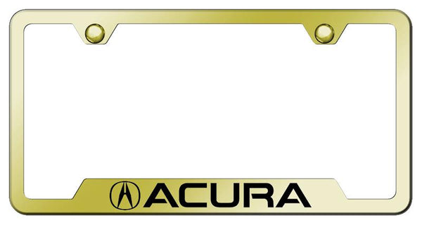 Acura Acura Gold Notched Laser Etched License Frame - GF.ACU.EG