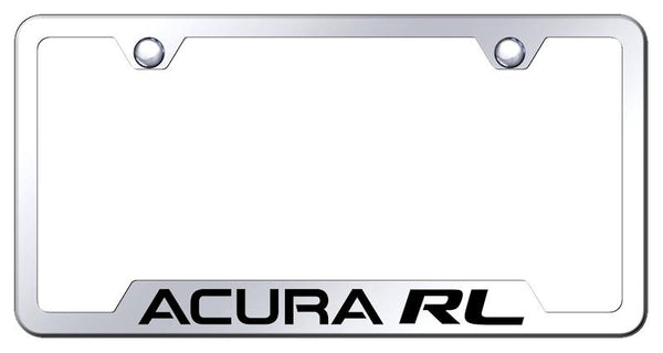 Acura Acura RL Stainless Steel Notched Laser Etched License Frame - GF.ARL.EC