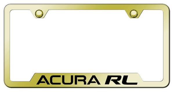 Acura Acura RL Gold Notched Laser Etched License Frame - GF.ARL.EG