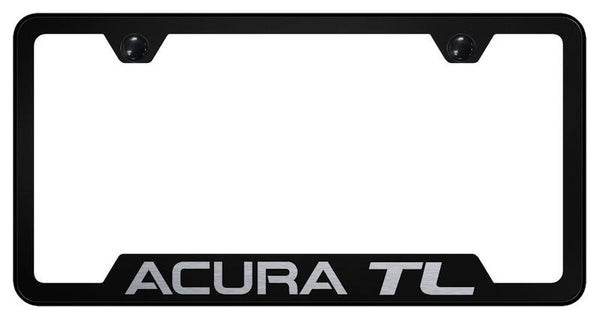 Acura Acura TL Black Notched Laser Etched License Frame - GF.ATL.EB