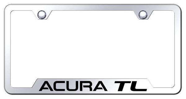 Acura Acura TL Stainless Steel Notched Laser Etched License Frame - GF.ATL.EC