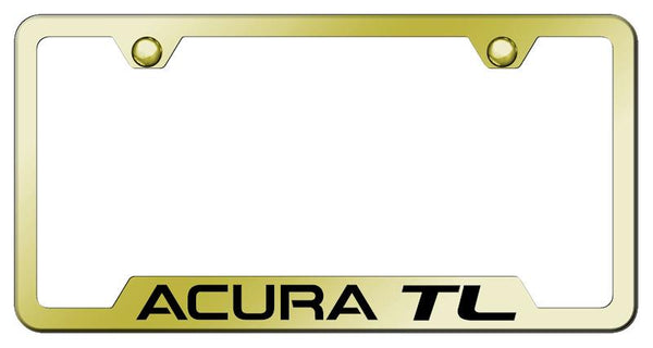 Acura Acura TL Gold Notched Laser Etched License Frame - GF.ATL.EG