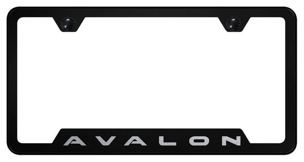 Toyota Avalon Black Notched Laser Etched License Frame - GF.AVA.EB