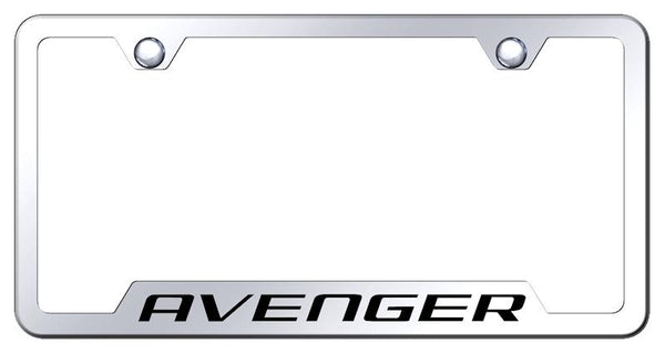 Dodge Avenger Stainless Steel Notched Laser Etched License Frame - GF.AVE.EC