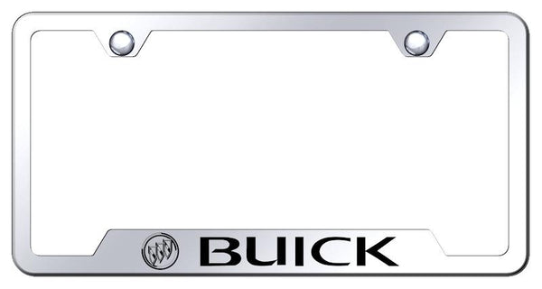 Buick Buick Stainless Steel Notched Laser Etched License Frame - GF.BUI.EC