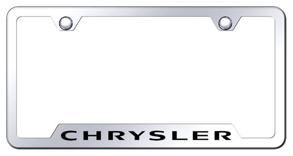 Chrysler Chrysler Stainless Steel Notched Laser Etched License Frame - GF.CHR.EC