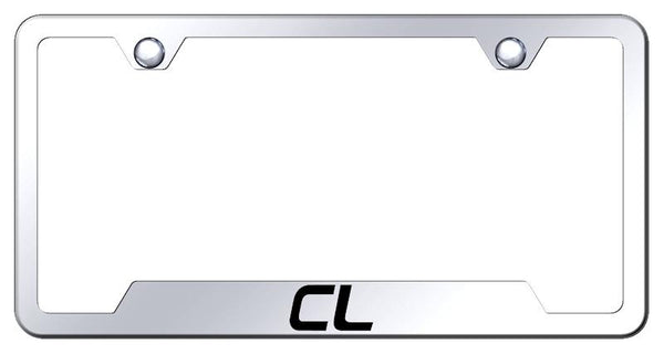 Acura CL Stainless Steel Notched Laser Etched License Frame - GF.CL.EC