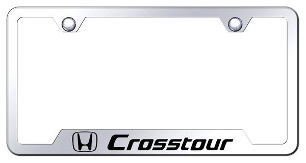 Honda CrossTour Stainless Steel Notched Laser Etched License Frame - GF.CRT.EC